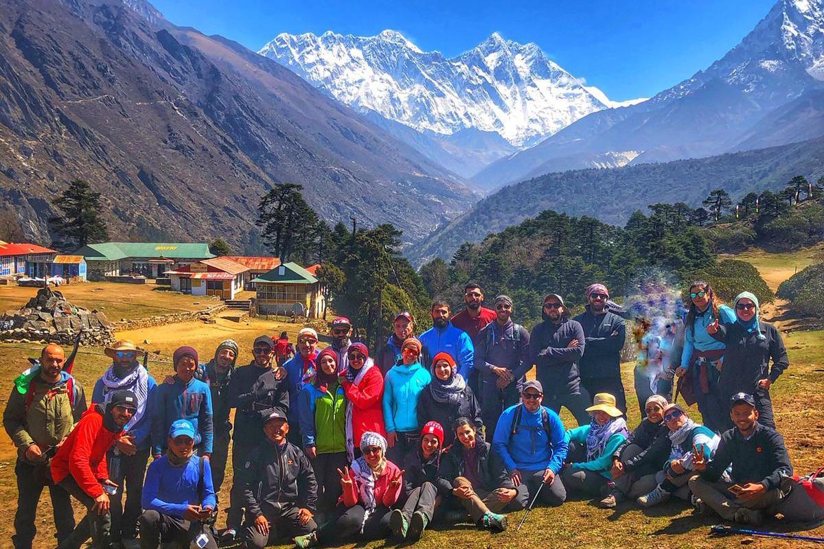 Group at Tyangboche